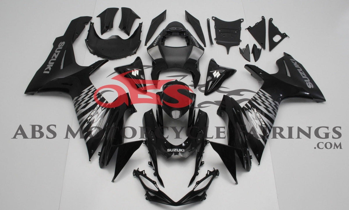 Suzuki GSXR750 (2011-2023) Black & Silver Fairings