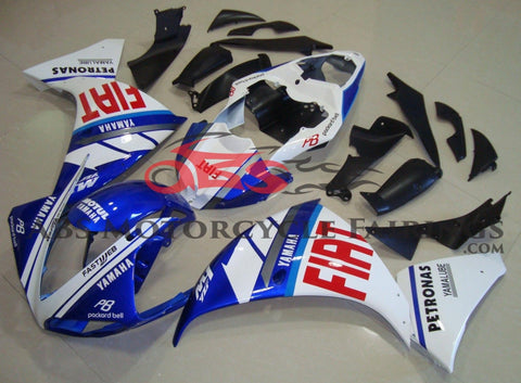 Yamaha YZF-R1 (2009-2011) Blue, White & Red FIAT Fairings