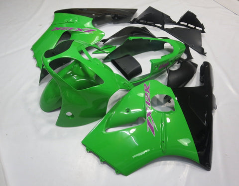 Fairing kit for a Kawasaki ZX12R (2000-2001) Green, Black & Purple