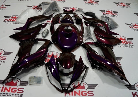 Fairing kit for a Kawasaki ZX6R 636 (2013-2018) Chameleon Purple & Orange