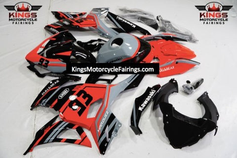 Fairing kit for a Kawasaki Ninja 400 (2018-2023) Red, Black, Nardo Gray & White