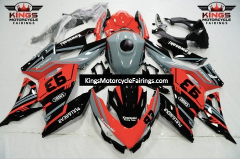 Fairing kit for a Kawasaki Ninja 400 (2018-2023) Red, Black, Nardo Gray & White