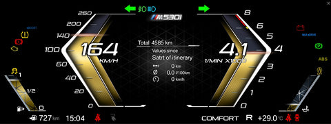 The didital dashboard with nevigator for BMW M50