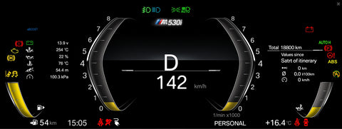 The didital dashboard with nevigator for BMW M50