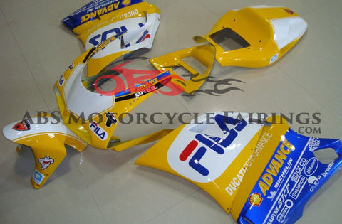 Ducati 748 (1994-2003) Yellow, White & Blue FILA Fairings