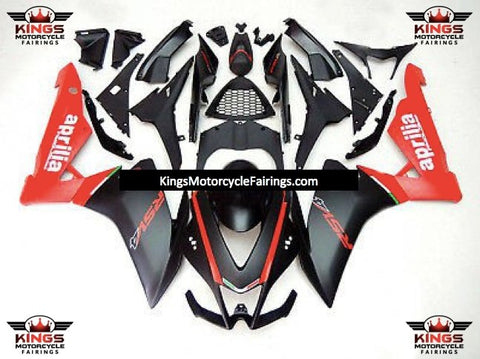 Aprilia RS4 125 (2012-2017) Matte Black & Matte Red Fairings