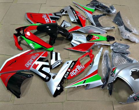 Aprilia RS4 125 (2012-2017) Red, Silver, Black & Green Fairings