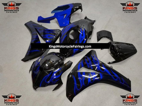 Honda CBR1000RR (2008-2011) Black & Blue Flame Fairings