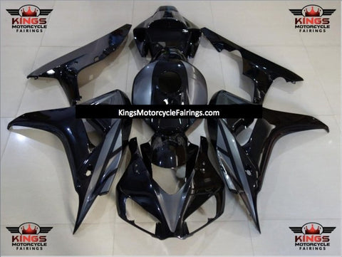 Honda CBR1000RR (2006-2007) Black & Dark Silver Fairings