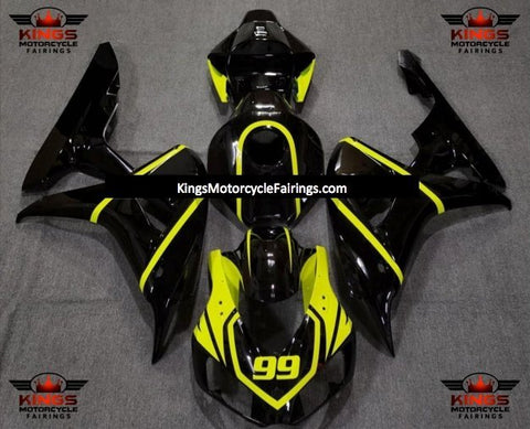 Honda CBR1000RR (2006-2007) Black & Neon Yellow 99 Fairings