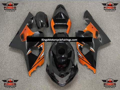 Suzuki GSXR750 (2004-2005) Orange & Black Fairings