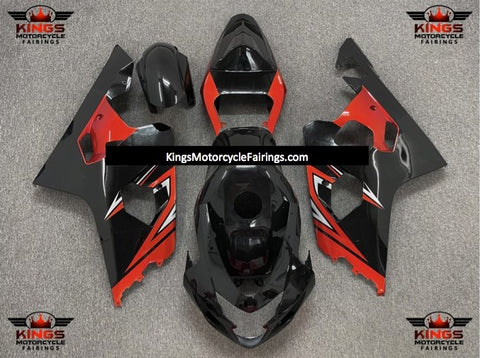 Suzuki GSXR750 (2004-2005) Black & Red Fairings