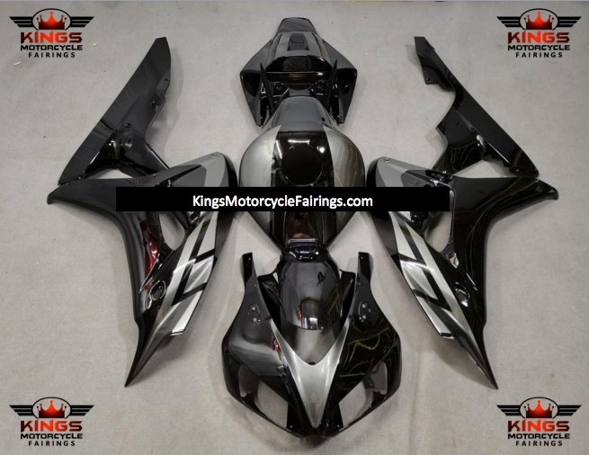 Honda CBR1000RR (2006-2007) Black & Silver Fairings