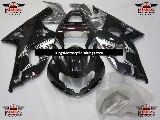 Suzuki GSXR750 (2000-2003) Black & Silver Fairings