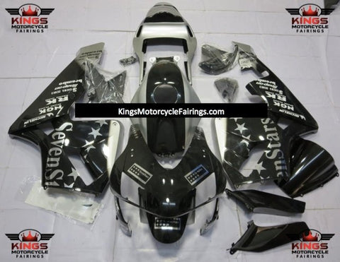 Honda CBR600RR (2003-2004) Black & Silver Seven Star Fairings