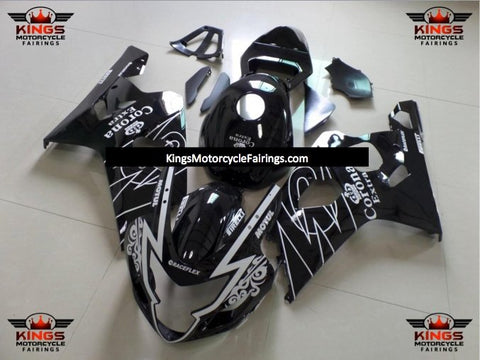 Suzuki GSXR750 (2004-2005) Black & White Tribal Corona Fairings