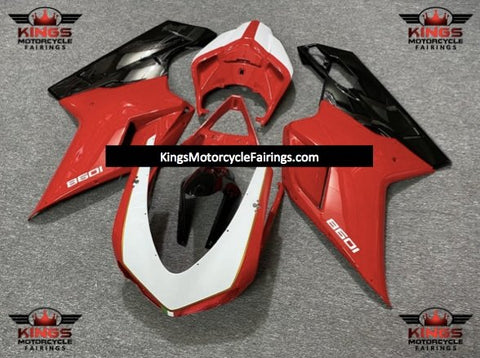 Ducati 848 (2007-2014) Red, White, Black & Gold Fairings