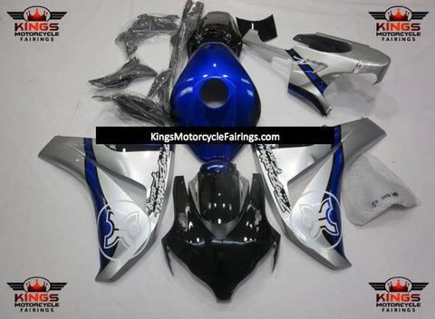 Honda CBR1000RR (2006-2007) Black, Blue & Silver TBR Fairings