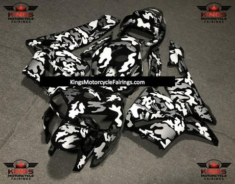 Honda CBR600RR (2005-2006) Black, Silver & White Camouflage Fairings