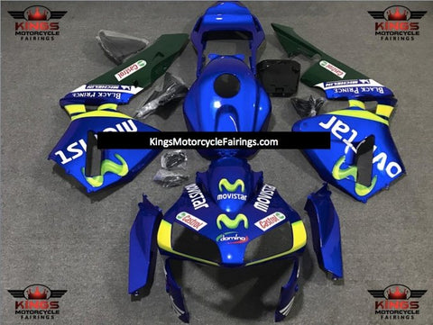 Honda CBR600RR (2003-2004) Blue, Yellow & Green MOVISTAR Fairings