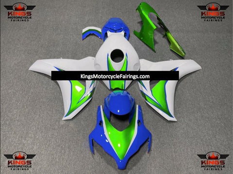 Honda CBR1000RR (2008-2011) Blue, Green & White Fairings