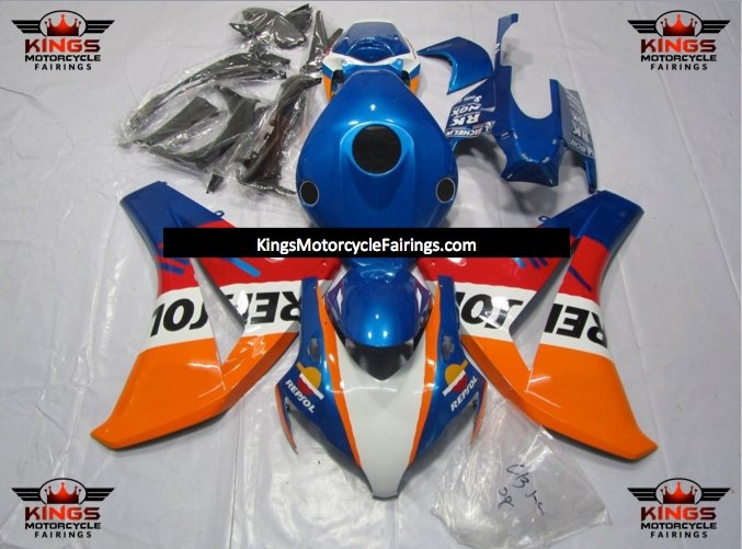 Honda CBR1000RR (2008-2011) Blue, Orange, White & Red Repsol Fairings