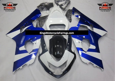 Suzuki GSXR750 (2004-2005) Blue, White & Black Fairings