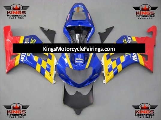 Suzuki GSXR750 (2000-2003) Blue, Yellow & Red Movistar Fairings