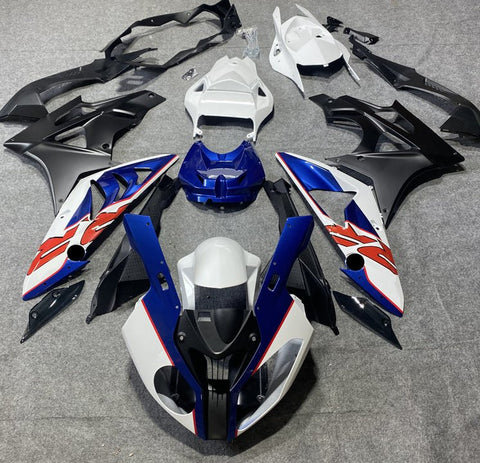 BMW S1000RR (2009-2014) Blue, White, Red & Black Fairings