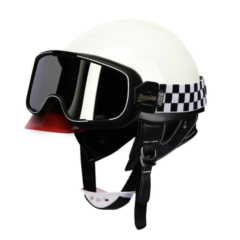 Beasley Motorcycle Helmet HD Goggles - Black, Red, Orange, Yellow & White