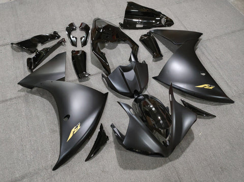 Yamaha YZF-R1 (2009-2011) Black, Matte Black & Gold Fairings