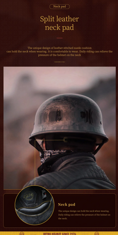 Black Half Face Soldier Motorcycle Helmet