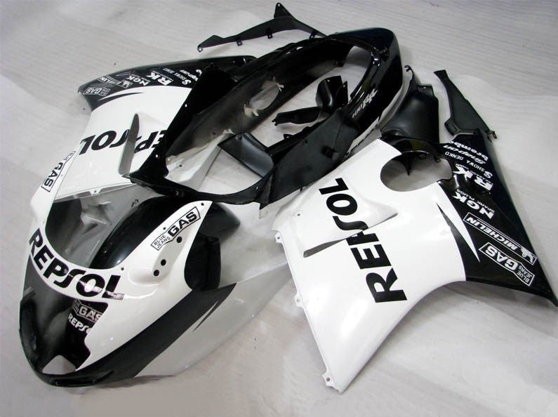 HONDA CBR1100XX Super Blackbird (1996-2007) WHITE & BLACK REPSOL FAIRINGS