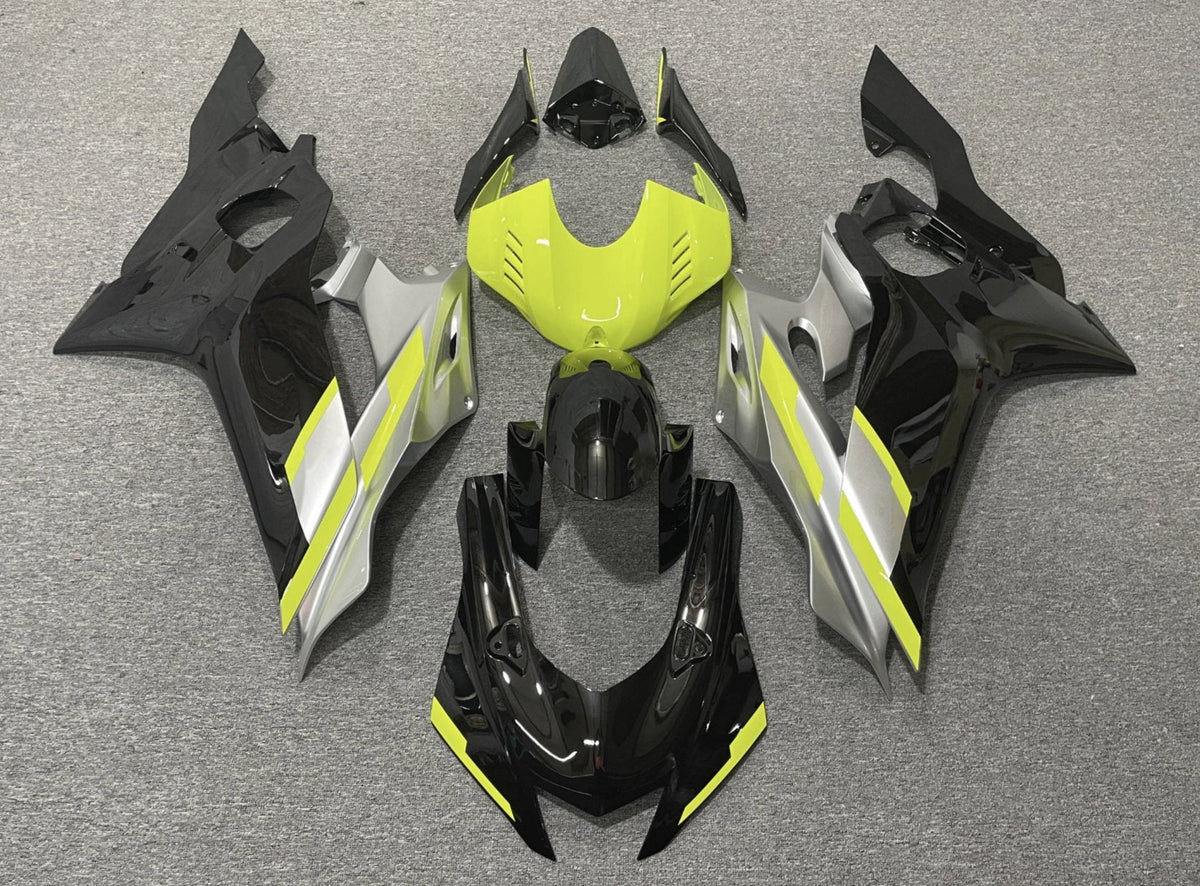 YAMAHA YZF-R6 (2017-2020) Black, Neon Yellow & Silver Fairings