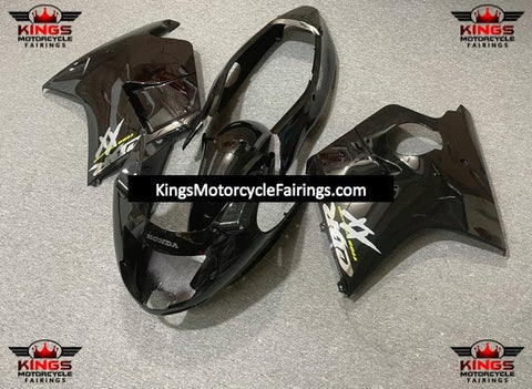 HONDA CBR1100XX Super Blackbird (1996-2007) BLACK, CHROME & YELLOW FAIRINGS