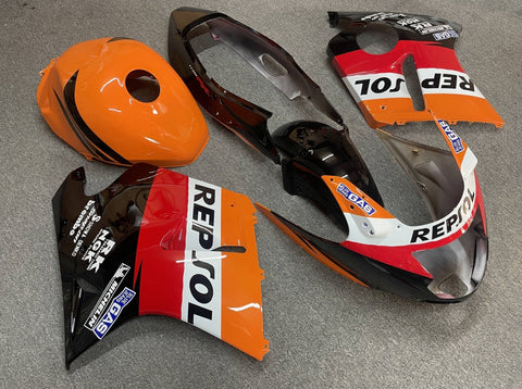 HONDA CBR1100XX Super Blackbird (1996-2007) Orange, Black, Red & White Repsol Fairings