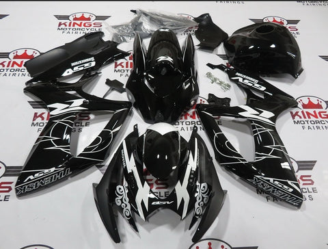 Suzuki GSXR750 (2006-2007) Black & White Tribal GSV Fairings