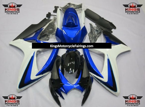 Suzuki GSXR750 (2006-2007) Blue, White & Black Fairings