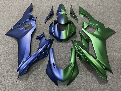 YAMAHA YZF-R6 (2017-2020) Matte Blue & Matte Green Fairings