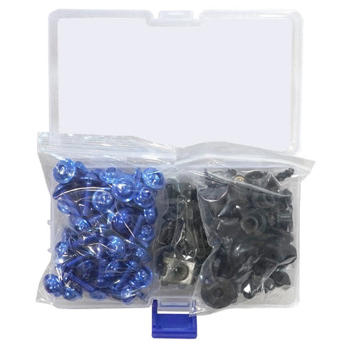 Blue Bolt Kit for Motorcycle Fairing Installation - UnIversal Fit