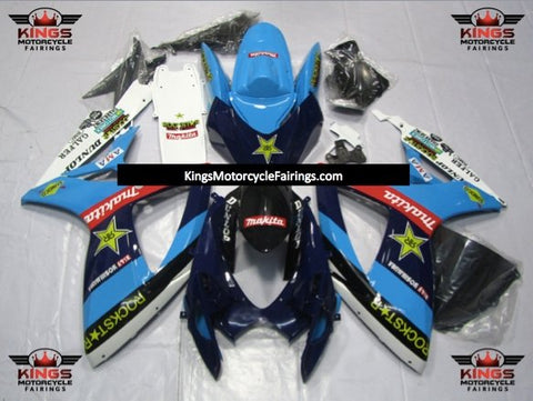 Suzuki GSXR750 (2006-2007) Blue Rockstar Fairings