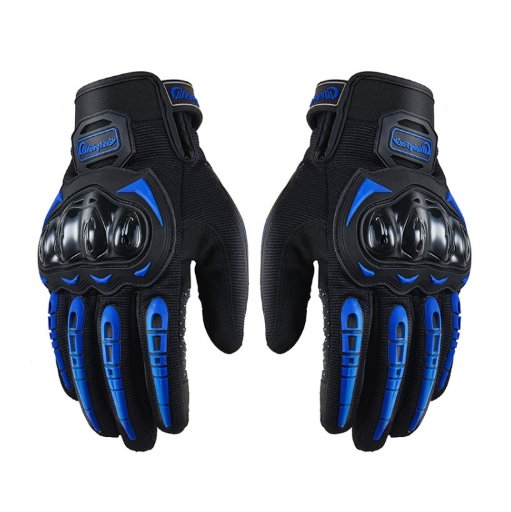 Blue, Black RT Motorcycle Gloves