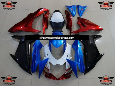 Suzuki GSXR750 (2011-2023) Blue, Black, White & Red Superman Fairings