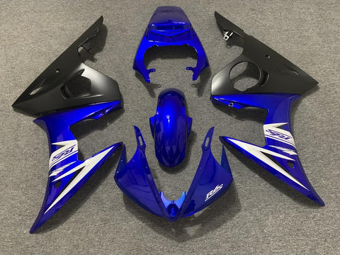 Yamaha YZF-R6 (2005) Blue, Matte Black & White Fairings