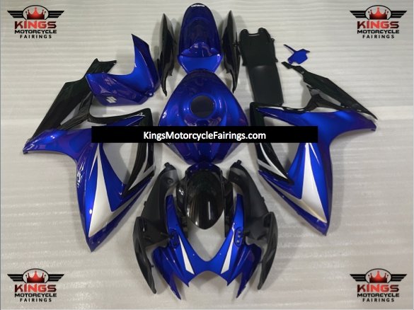 Suzuki GSXR750 (2006-2007) Blue, Silver & Black Fairings