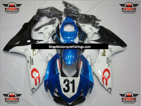 Suzuki GSXR750 (2011-2023) Blue, White & Black Vesrah Fairings