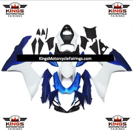 Suzuki GSXR750 (2011-2023) Blue, White & Dark Blue Fairings