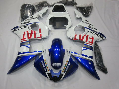 Yamaha YZF-R6 (2003-2004) Blue, White & Red Fiat Fairings