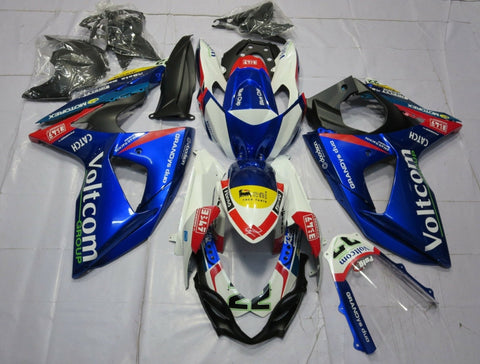 Suzuki GSXR1000 (2009-2016) Blue, White & Red Voltcom 22 Fairings