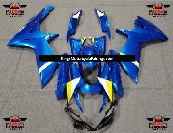 Suzuki GSXR750 (2011-2023) Blue, White & Yellow Fairings